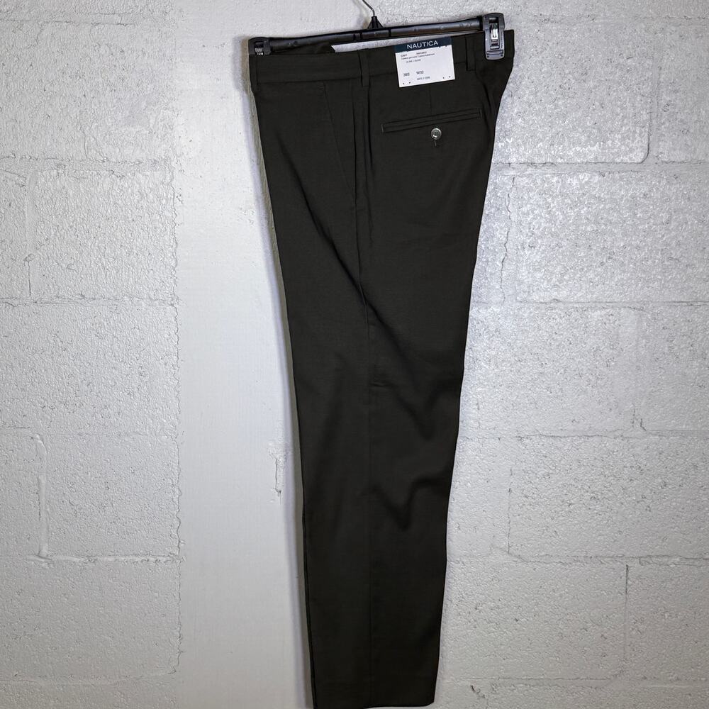 Nautica Men's Modern-Fit Stretch Fall Suit Olive Green  38S 32W $395 - Picture 4 of 16